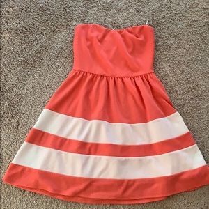 Pink Owl Strapless Dress